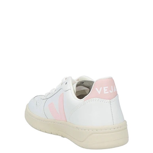 VEJA V-10 LEATHER SNEAKERS IN WHITE PETALE 40 9 - Picture 5 of 12